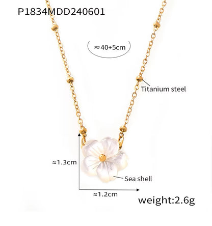 Seashell Flower Choker