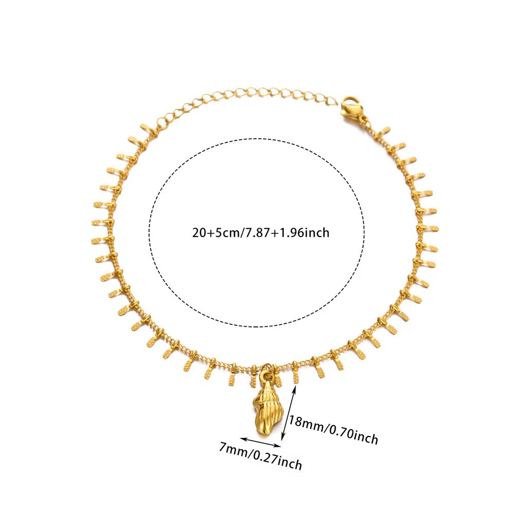 Shell Charm Anklet