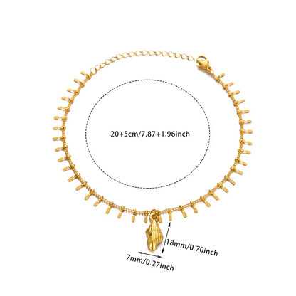 Shell Charm Anklet