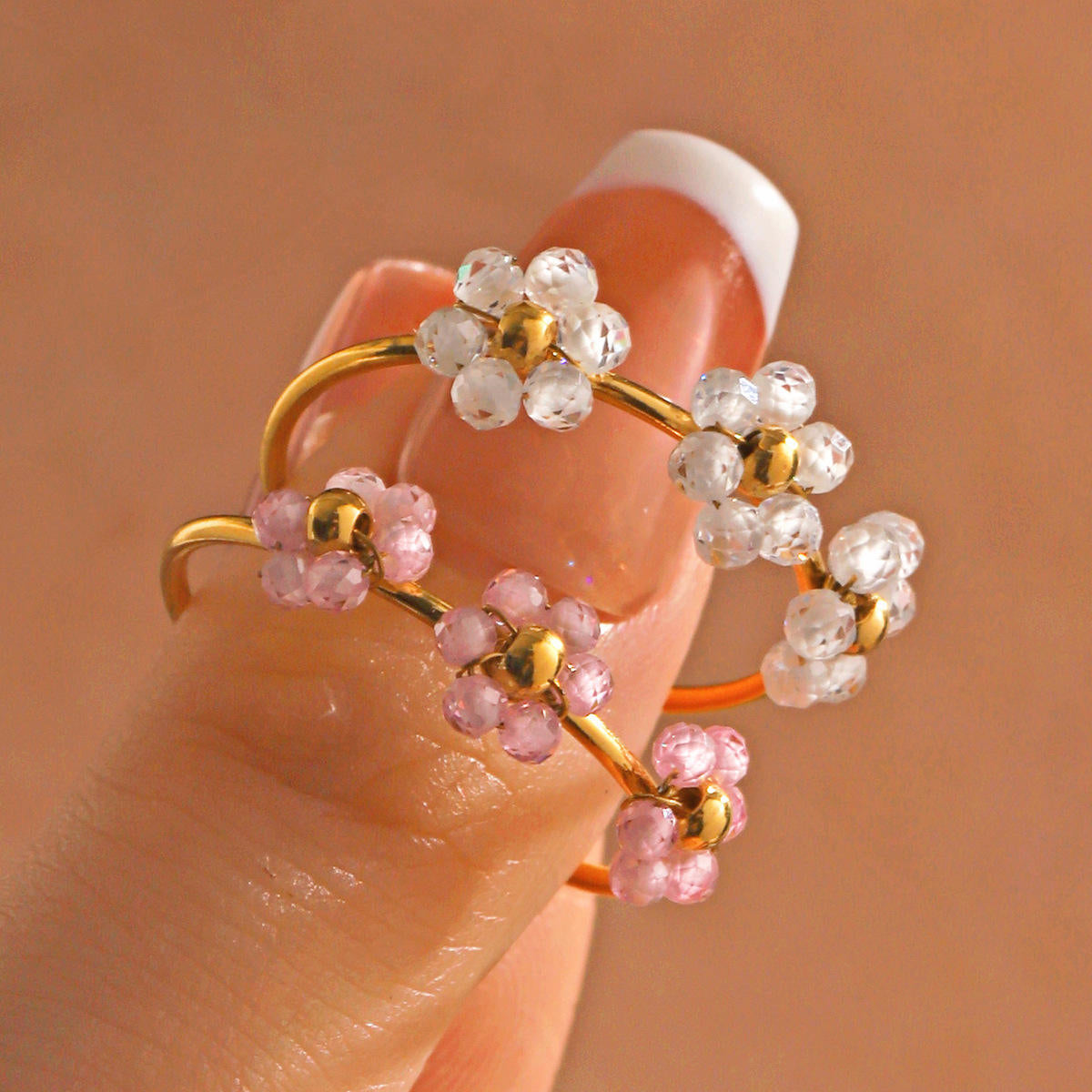 Zircon Daisy Ring