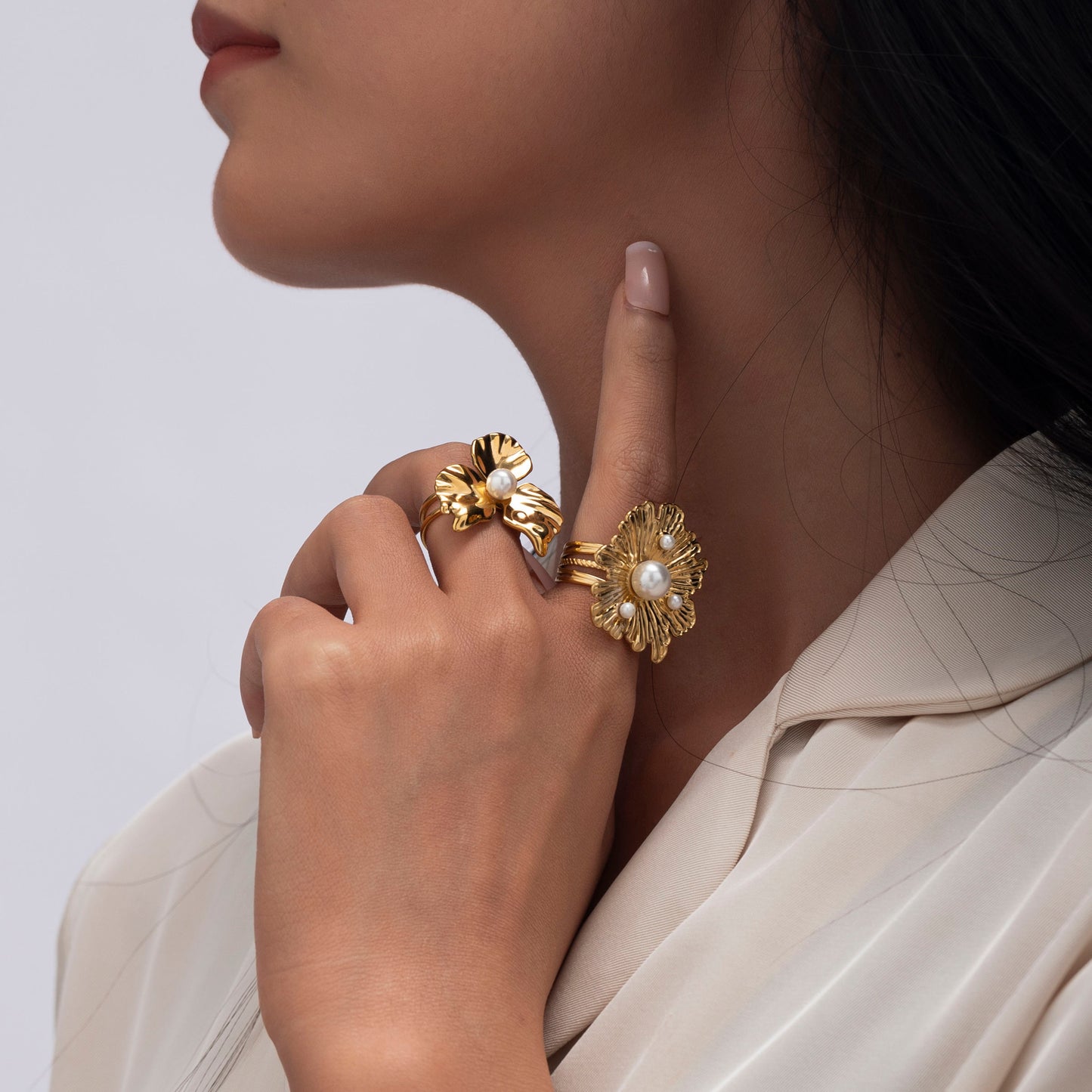 Oversized Flower Ring