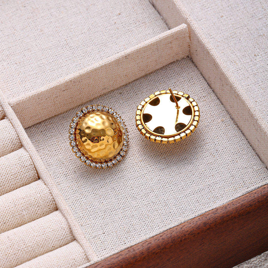Zircon Halo Studs