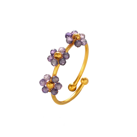 Zircon Daisy Ring