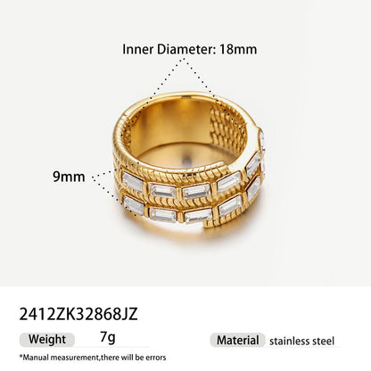 Baguette Crystal Ring